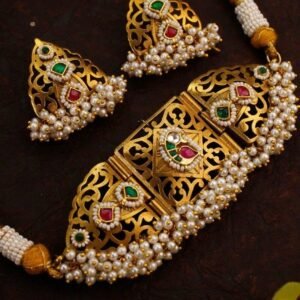 Royal Kundan Moti Choker Set