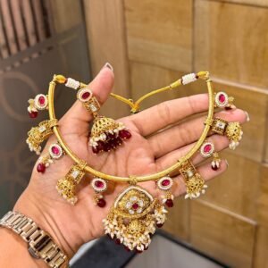 Heritage Temple Jhumka Statement Choker